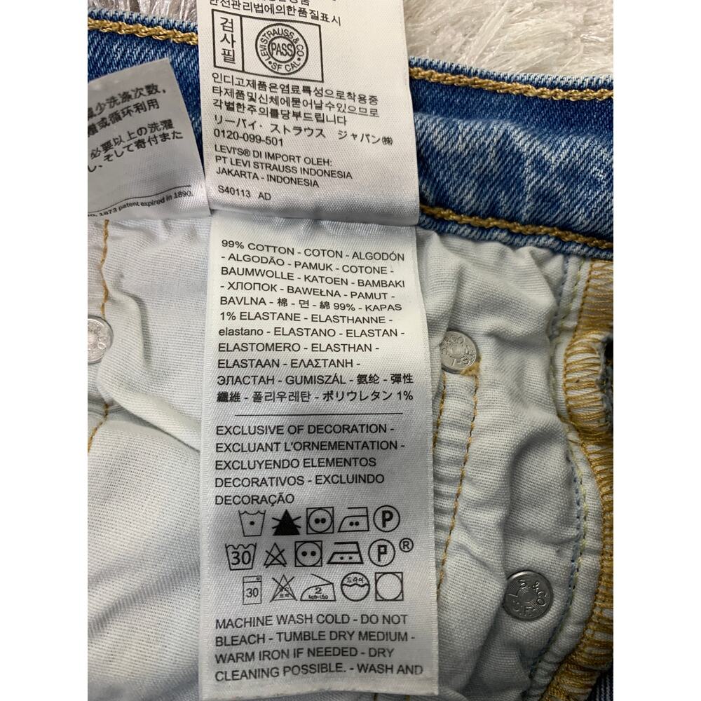 Levi's Premium 501 Slim Jeans Medium Wash Sz 26 x 28 - Picture 7 of 10